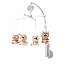 4BABY musical mobile with soft toys  FOX F08