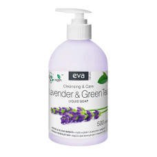 EVA NATURA cream hand soap Lavender&Green Tea, 500 ml SALE