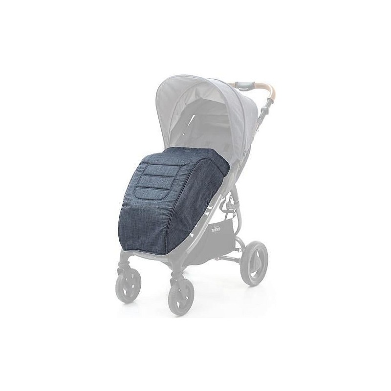 VALCO BABY cover for the feet in the carriage Denim Blue 9914