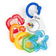 BRIGHT STARTS Teether Links Ring Toy Shake, Rattle & Soothe, 12355