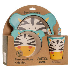 ADORA bamboo tableware set Zebra, 80029