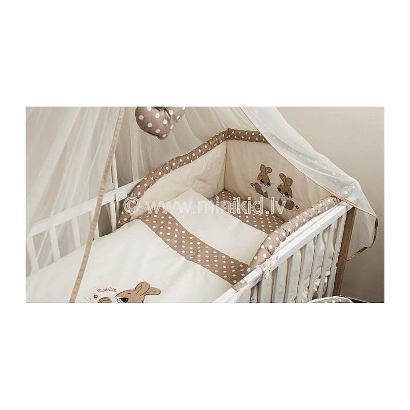 ANKRAS rim for cots Rabbit 180cm - beige