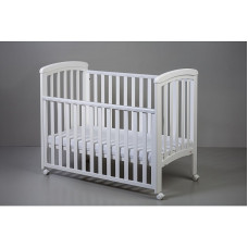 TROLL NICOLE bed with folding edge 120x60cm, White COT-NC0273