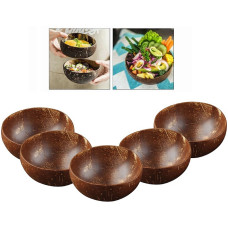 Coconut shell bowl set 5pcs.