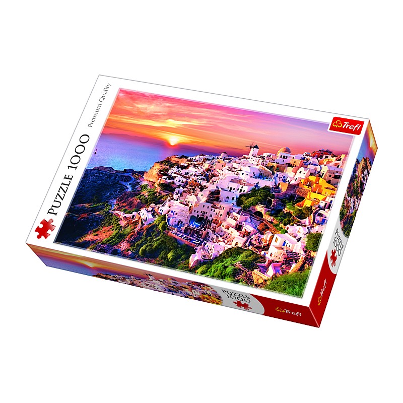 TREFL Puzzle Sunset over Santorini, 1000 pcs.