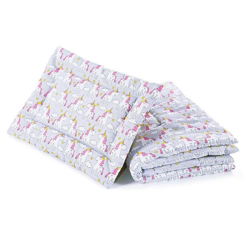 KLUPS Albero Mio 120x80sm blanket and pillow 40x60cm, UNICORNS G005