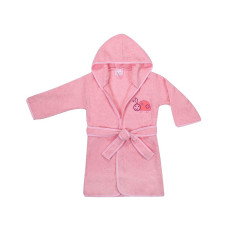 DUET BABY FROTTE Children's bathrobe with hood 104-116cm, 468 SNAIL pink (744689)