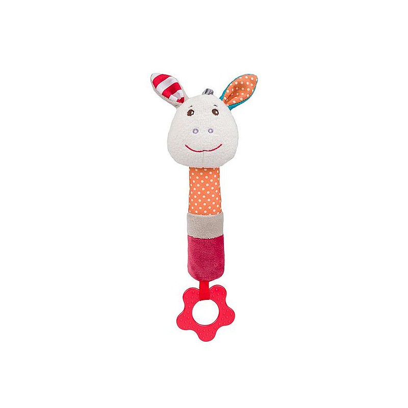 BABYONO toy with squeaker and Teether 6m + FRANKIE 1617