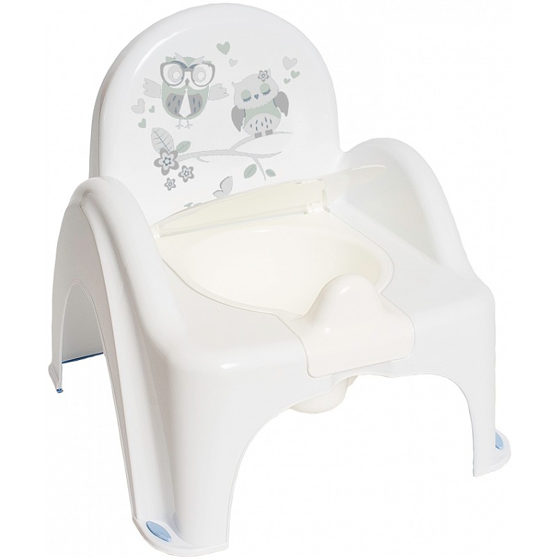 TEGA BABY OWL potty chair, PO-010 white