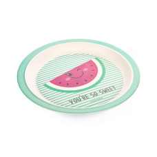 CANPOL BABIES Bamboo Plate SO COOL 4m+, 9/211 pink