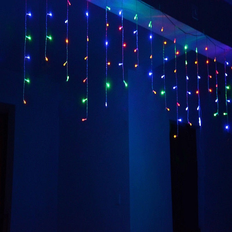 100 LED Christmas garland “Icicle” length  3,2 m., multicolor