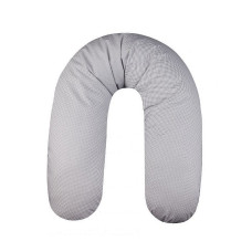 WOMAR Comfort Horseshoe feeding (pillow) GREY GRID 170 cm