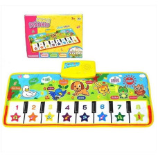 Musical piano keyboard mat for children