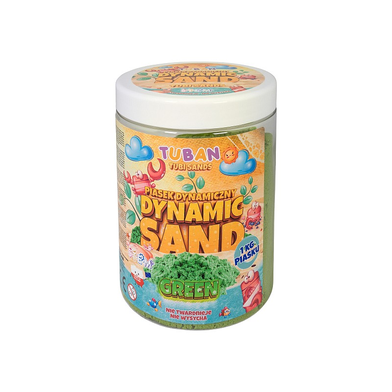 TUBAN Dynamic sand - Green - 1 kg TU3555