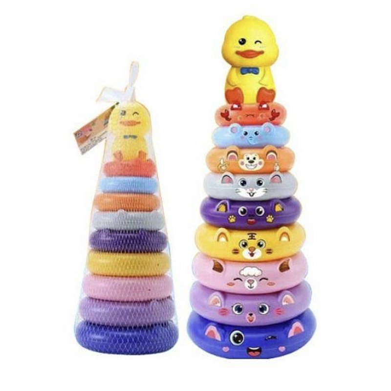 BIGTOYS Stacking tower DUCK 17304