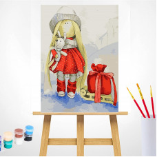 TSVETNOY Painting set by numbers 30x40cm Doll Elsa, ME1103e