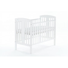 DREWEX TOM baby cot with removable side 120x60cm, white