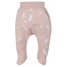 KOALA WAZKA baby pants with feet 56 size, 08-333 light pink