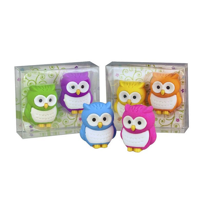 TRENDHAUS Erasers - Owls (2 pcs., 3 designs) TH937575