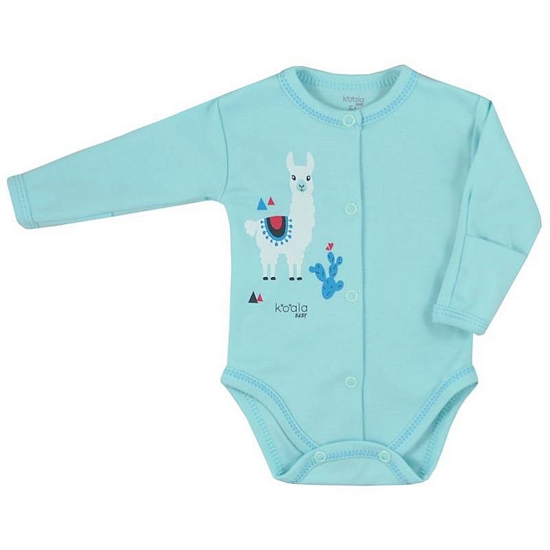 KOALA HAPPY BABY bodykit with long sleeves size 68 07-498 turquoise