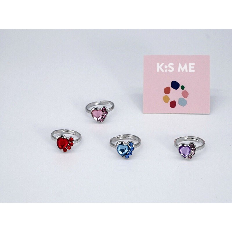 K:S ME Ring - Glitter ring - Heart K1041025