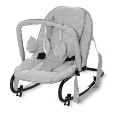 LORELLI ELIZA LUXE Baby Rocker 0m+ COOL GREY STARS