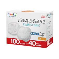 AKUKU EXTRA DRY Disposable breast pads 100+40pcs. A0555