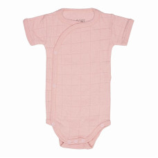 LODGER Romper Solid Cotton bodykit with short sleeves, size 68-74 RFS 075 Sensitive