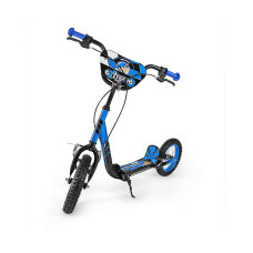 MILLY MALLY SCOOTER EXTREME scooter with inflatable wheels and brakes BLUE