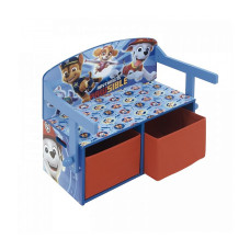 ARDITEX DISNEY PAW PATROL wooden chair and table with storage boxes PW12898