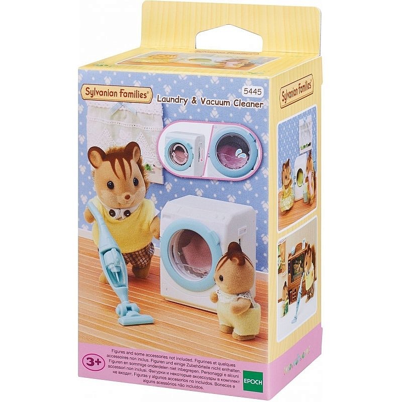 SYLVANIAN FAMILIES Washing machine and vacuum cleaner