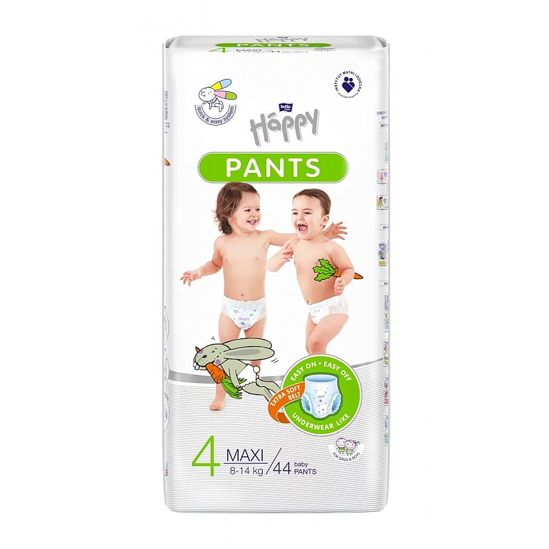 HAPPY Pants Maxi 4 size 8-14kg. 44pcs