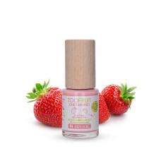 TOOFRUIT Jolies Mimines pink color natural strawberry-scented nail polish for children, 10 ml