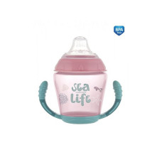 CANPOL BABIES SEA LIFE drinking spout neprolivajka 230ml 56/501 pink