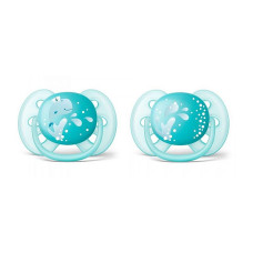 PHILIPS AVENT ULTRA SOFT Silicone dummy orthodontic shape, 6-18M, 2 pcs., SCF226 / 22