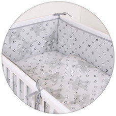 CEBABABY bed linen 3 pieces 135x100sm LUX STARS GREY