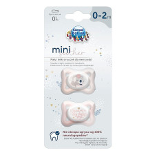 CANPOL BABIES MINI Silicone symmetrical Soother 0-2m+ 2pcs 23/910pin