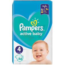 PAMPERS Active Baby diapers S4, 46 pcs.