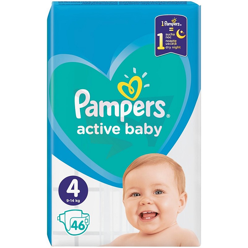 PAMPERS Active Baby diapers S4, 46 pcs.