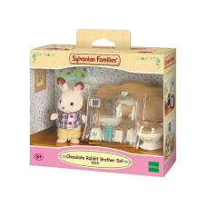 SYLVANIAN FAMILIES Chocolate Rabbit Brother in the bathroom