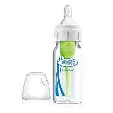 DR.BROWNS Options Plus Glass Feeding Bottle 0m+ 120ml. 1pcs. SB41001-P4