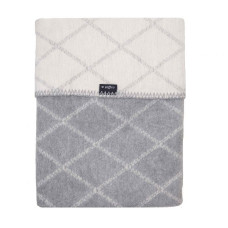 WOMAR KRATA cotton plaid 75x100sm Grey/white RHOMBES