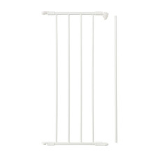 BABYDAN FLEX extension element for protecting the gate 33cm, White