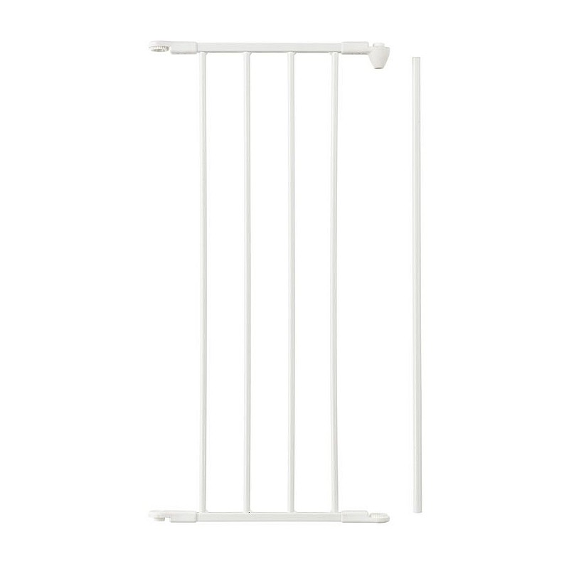 BABYDAN FLEX extension element for protecting the gate 33cm, White