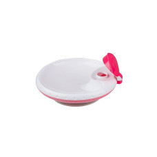 BABYONO plate with a heated bottom and sucker 1070/02 pink