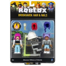 ROBLOX Celebrity Game Packs playset with figures - Brookhaven: Hair & Nails W9