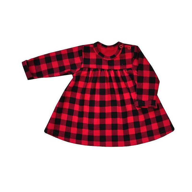 KOALA KRATKA dress size 74, 07-374 red