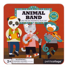 PETIT COLLAGE Animal Band On-The-Go Magnetic Play Set PTC227