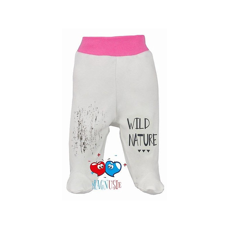 KOALA DZIKI MIS MAGNUSIE sliders pants size 56 04-993 white-pink