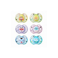 TOMMEE TIPPEE Closer to nature FUN STYLE Silicone pacifier orthodontic shape 0-6m 2pcs. 43335703